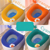 Podebljana podloga za WC dasku Zima Topla, mekana periva podloga za stolice Torbica za sjedalo Podloga za poklopac za WC školjku Navlaka za bide Kupaonski pribor