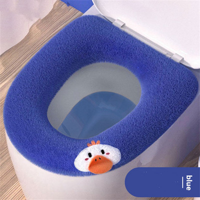 Podebljana podloga za WC dasku Zima Topla, mekana periva podloga za stolice Torbica za sjedalo Podloga za poklopac za WC školjku Navlaka za bide Kupaonski pribor