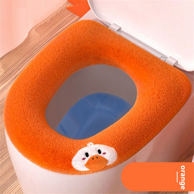 Podebljana podloga za WC dasku Zima Topla, mekana periva podloga za stolice Torbica za sjedalo Podloga za poklopac za WC školjku Navlaka za bide Kupaonski pribor