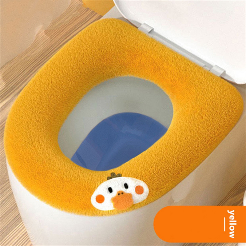 Podebljana podloga za WC dasku Zima Topla, mekana periva podloga za stolice Torbica za sjedalo Podloga za poklopac za WC školjku Navlaka za bide Kupaonski pribor