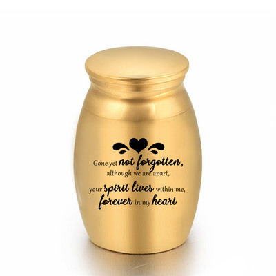 Mini mazs piemiņas zārks cilvēku pelniem Mājdzīvnieku alumīnija sakausējuma kremēšanas urnas Pelnu burka piemiņas pelnu turētājs 25x16Mm/30x40Mm