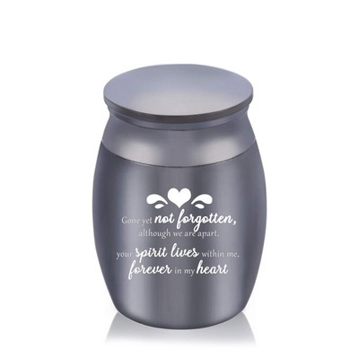 Mini mazs piemiņas zārks cilvēku pelniem Mājdzīvnieku alumīnija sakausējuma kremēšanas urnas Pelnu burka piemiņas pelnu turētājs 25x16Mm/30x40Mm