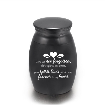 Mini mazs piemiņas zārks cilvēku pelniem Mājdzīvnieku alumīnija sakausējuma kremēšanas urnas Pelnu burka piemiņas pelnu turētājs 25x16Mm/30x40Mm