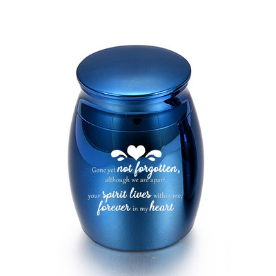 Mini mazs piemiņas zārks cilvēku pelniem Mājdzīvnieku alumīnija sakausējuma kremēšanas urnas Pelnu burka piemiņas pelnu turētājs 25x16Mm/30x40Mm