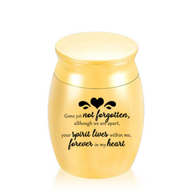 Mini mazs piemiņas zārks cilvēku pelniem Mājdzīvnieku alumīnija sakausējuma kremēšanas urnas Pelnu burka piemiņas pelnu turētājs 25x16Mm/30x40Mm