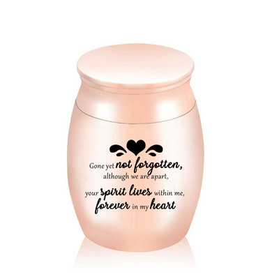 Mini mazs piemiņas zārks cilvēku pelniem Mājdzīvnieku alumīnija sakausējuma kremēšanas urnas Pelnu burka piemiņas pelnu turētājs 25x16Mm/30x40Mm