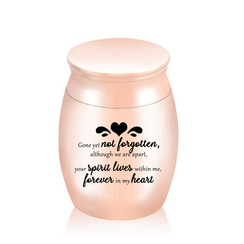 Mini mazs piemiņas zārks cilvēku pelniem Mājdzīvnieku alumīnija sakausējuma kremēšanas urnas Pelnu burka piemiņas pelnu turētājs 25x16Mm/30x40Mm