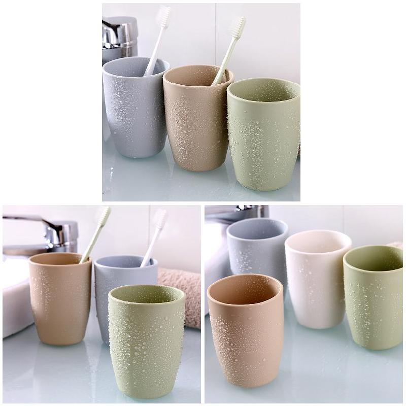 Videi draudzīgi biezi apļveida krūzes vannas istabas trauki zobu birstes turētāja kauss PP skalojamo zobu krūzes kauss zobu birstes zobu pastas kauss