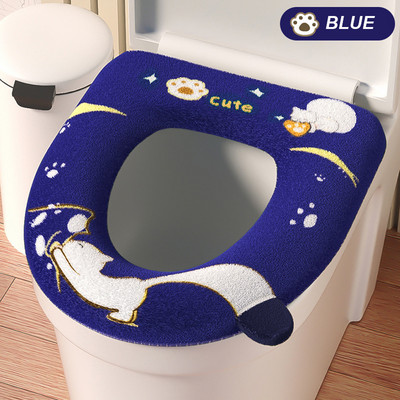 Armas multikas kassi WC-istme kate Four Seasons Universal Plush soe WC-istme kaitseümbris koos käepidemega, mida saab eemaldada pestuna