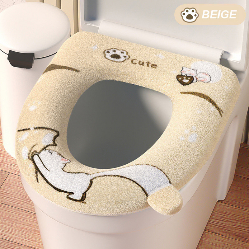 Armas multikas kassi WC-istme kate Four Seasons Universal Plush soe WC-istme kaitseümbris koos käepidemega, mida saab eemaldada pestuna