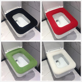 Kupaonska četvrtasta navlaka za WC dasku Zimska periva toplija prostirka Navlaka za WC školjku Poklopac za jastuk Kućni dekor Navlaka za WC dasku