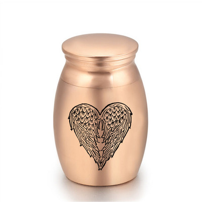 Plave urne za kremiranje ljubavnih anđeoskih krila za pepeo ljudi/kućnih ljubimaca korisne za sprovode, kućne prostore ili ukrase automobila, male male