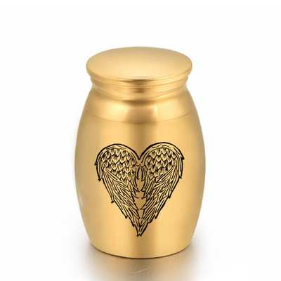 Plave urne za kremiranje ljubavnih anđeoskih krila za pepeo ljudi/kućnih ljubimaca korisne za sprovode, kućne prostore ili ukrase automobila, male male