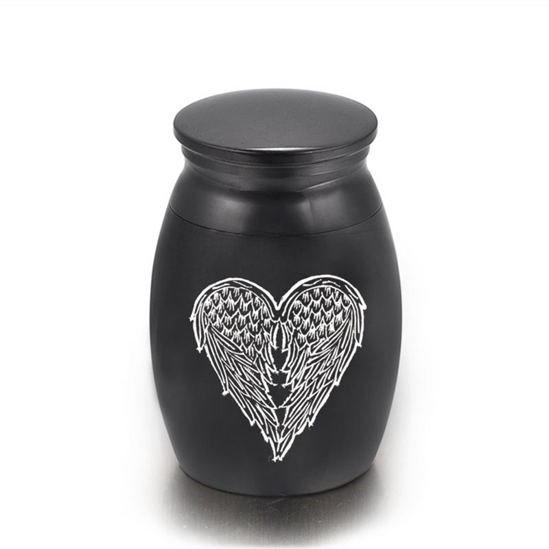 Plave urne za kremiranje ljubavnih anđeoskih krila za pepeo ljudi/kućnih ljubimaca korisne za sprovode, kućne prostore ili ukrase automobila, male male