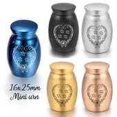 Visokokvalitetna prilagođena urna za kremiranje od nehrđajućeg čelika za pepeo kućnih ljubimaca Držač pogrebnog pepela za uspomenu - besplatno prilagođavanje
