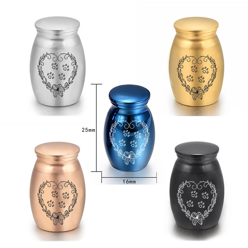 Visokokvalitetna prilagođena urna za kremiranje od nehrđajućeg čelika za pepeo kućnih ljubimaca Držač pogrebnog pepela za uspomenu - besplatno prilagođavanje