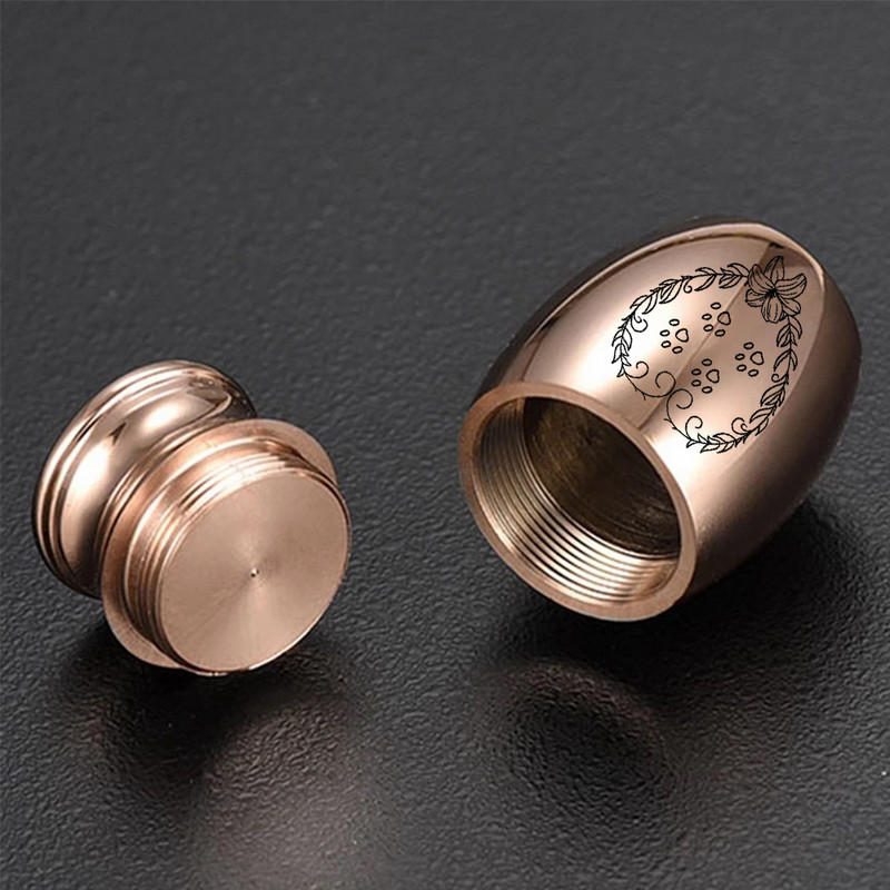 Visokokvalitetna prilagođena urna za kremiranje od nehrđajućeg čelika za pepeo kućnih ljubimaca Držač pogrebnog pepela za uspomenu - besplatno prilagođavanje