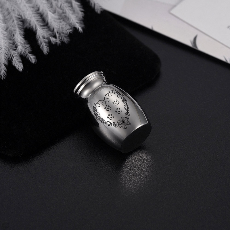 Visokokvalitetna prilagođena urna za kremiranje od nehrđajućeg čelika za pepeo kućnih ljubimaca Držač pogrebnog pepela za uspomenu - besplatno prilagođavanje