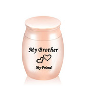 Moj brat moj prijatelj Dvostruka gravura u srcu ljubavi Prilagodite ispunjenu molitvenu urnu za uspomenu Urna za kremiranje pepela za kućne ljubimce/ljude