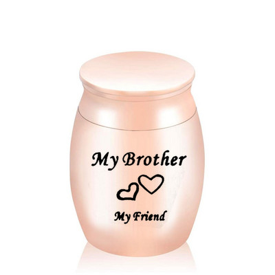 Moj brat moj prijatelj Dvostruka gravura u srcu ljubavi Prilagodite ispunjenu molitvenu urnu za uspomenu Urna za kremiranje pepela za kućne ljubimce/ljude