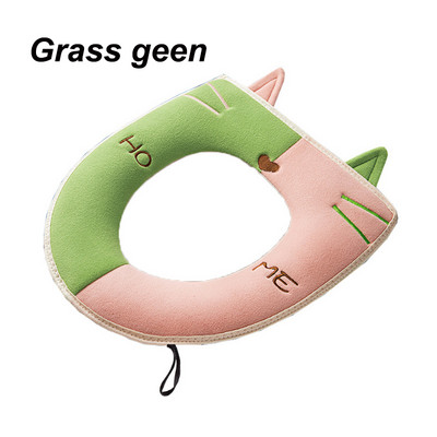 1PC Zadebljana navlaka za WC dasku, topla brtva iz crtanih filmova, Mekana navlaka za WC školjku, univerzalna podloga periva, zimska kupaonska oprema