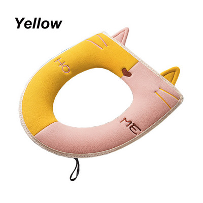 1PC Zadebljana navlaka za WC dasku, topla brtva iz crtanih filmova, Mekana navlaka za WC školjku, univerzalna podloga periva, zimska kupaonska oprema