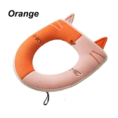 1PC Zadebljana navlaka za WC dasku, topla brtva iz crtanih filmova, Mekana navlaka za WC školjku, univerzalna podloga periva, zimska kupaonska oprema