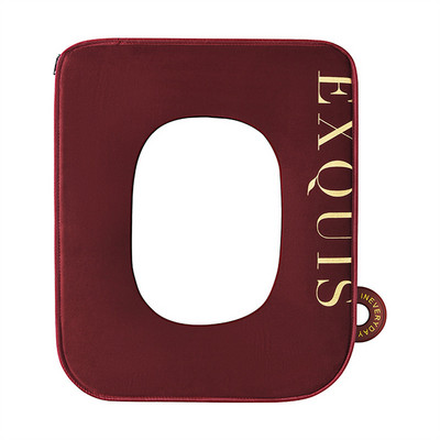 Kvadrātveida tualetes sēdekļa spilvens viegls luksusa samta tualetes pārvalks ziemas ar rokturi, rāvējslēdzējs, kvadrātveida mājsaimniecības ūdensizturīgs tualetes sēdeklis