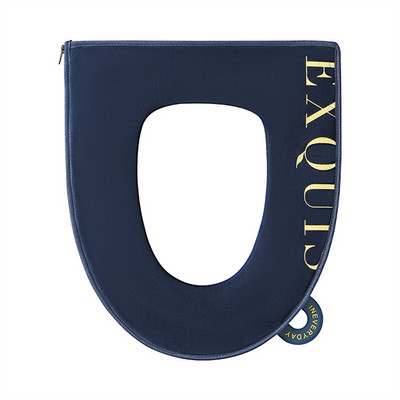 Kvadrātveida tualetes sēdekļa spilvens viegls luksusa samta tualetes pārvalks ziemas ar rokturi, rāvējslēdzējs, kvadrātveida mājsaimniecības ūdensizturīgs tualetes sēdeklis