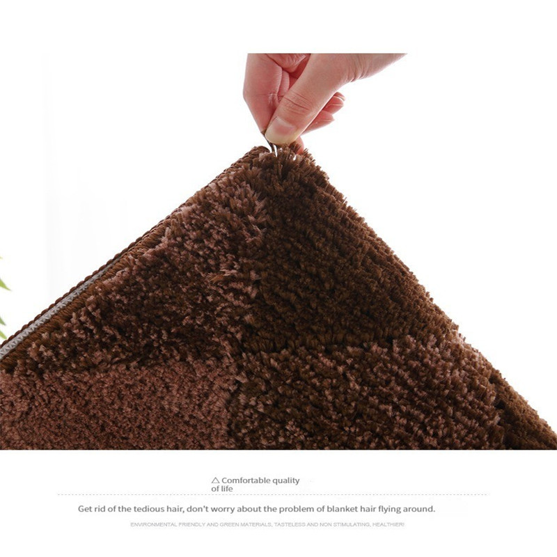 Gradient Color Flocking vannas paklāji Neslīdošs, absorbējošs pēdu paliktnis dušas durvju paklāji Mikrošķiedras vannas istabas paklāji mājas ieejas grīdas paliktnis