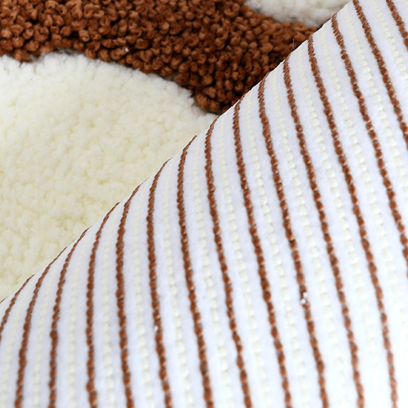 Upijajuća neklizajuća prostirka za kupanje Neklizajuća čupava kupaonska prostirka Modni slatki otisci stopala Bočni jastučić za noge Podloga za kućni dekor