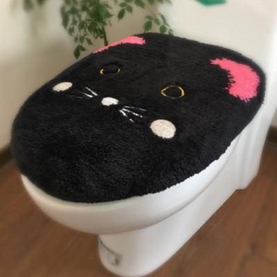 Kvalitatīva kokvilnas linterijas mētelis tualetes futrālis vannas istabai, daudzkrāsains tualetes paklājiņš, silts tualetes sēdekļa pārvalks