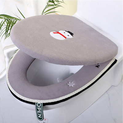 Kvalitatīva kokvilnas linterijas mētelis tualetes futrālis vannas istabai, daudzkrāsains tualetes paklājiņš, silts tualetes sēdekļa pārvalks