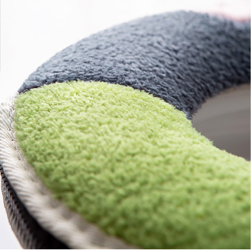 Kvalitatīva kokvilnas linterijas mētelis tualetes futrālis vannas istabai, daudzkrāsains tualetes paklājiņš, silts tualetes sēdekļa pārvalks