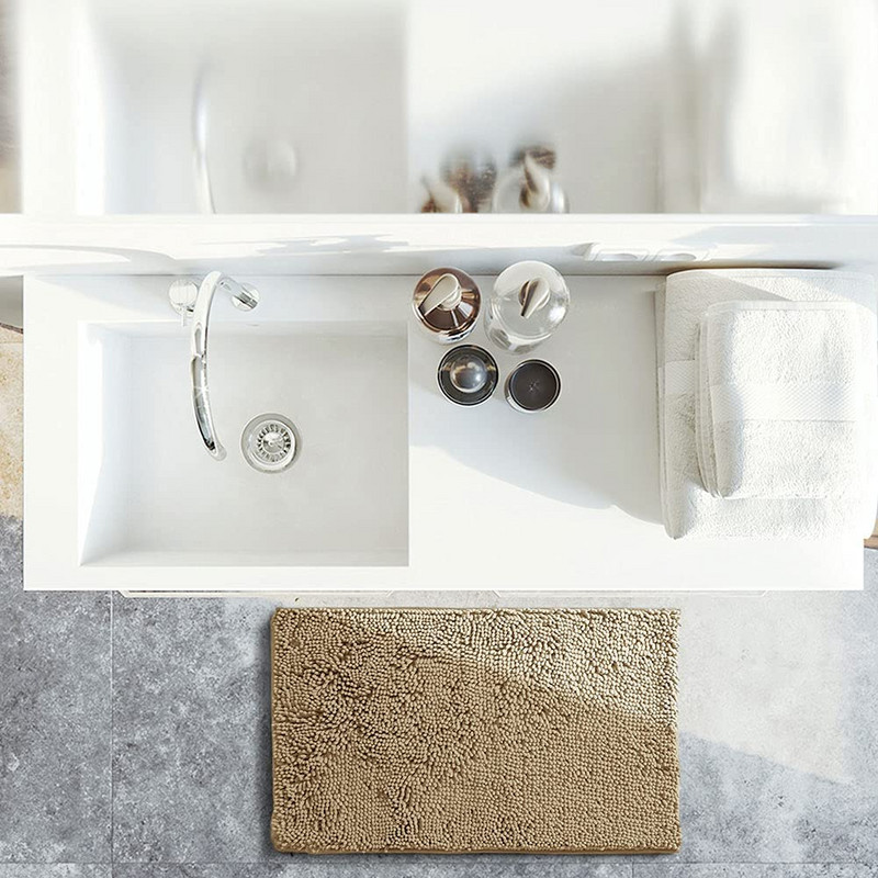 Neslystantis vonios kilimėlis Minkštas, jaukus, šiurkštus, patvarus vonios kilimėlis vonios kambariui Pliušinis kilimas vonioms, lietaus dušams ir po kriaukle