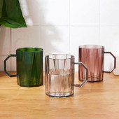 Lieliska mazgāšanas krūze, bez smakas, ērti satverama plastmasas zobu birstes krūze ar rokturi