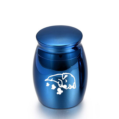 5 boja Urna za kremiranje od aluminijske legure Pepeo za kućnog ljubimca Vodootporna pogrebna urna za uspomenu 30x40mm/16X25mm