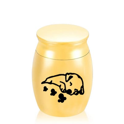 5 boja Urna za kremiranje od aluminijske legure Pepeo za kućnog ljubimca Vodootporna pogrebna urna za uspomenu 30x40mm/16X25mm