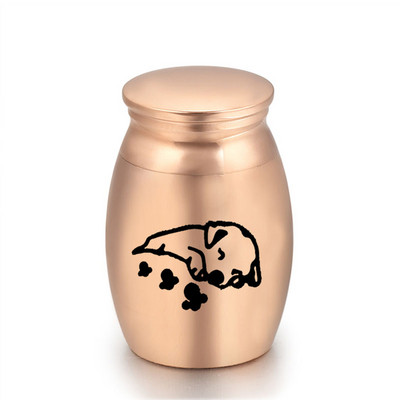 5 boja Urna za kremiranje od aluminijske legure Pepeo za kućnog ljubimca Vodootporna pogrebna urna za uspomenu 30x40mm/16X25mm