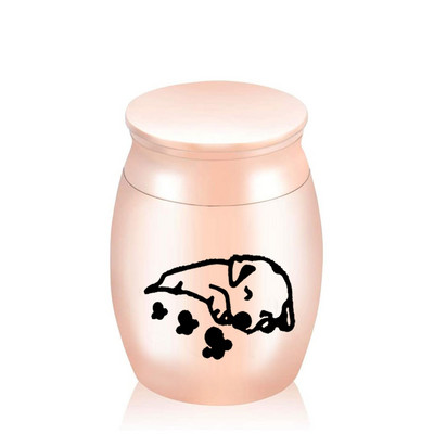 5 boja Urna za kremiranje od aluminijske legure Pepeo za kućnog ljubimca Vodootporna pogrebna urna za uspomenu 30x40mm/16X25mm