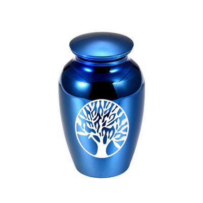 70x45mm alumīnija sakausējuma Dzīvības koks Kremācijas urnas Bēru piemiņai Mājas suņa kaķa kremācijas urna