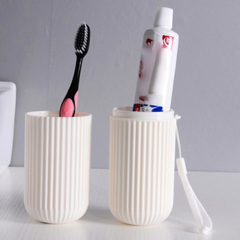 Φορητό Σετ οδοντόβουρτσας για κύπελλο αποθήκευσης οδοντόβουρτσας για υπαίθριο κάμπινγκ Πεζοπορία Πεζοπορία Σετ οδοντόβουρτσα πλυσίματος ποτηριών