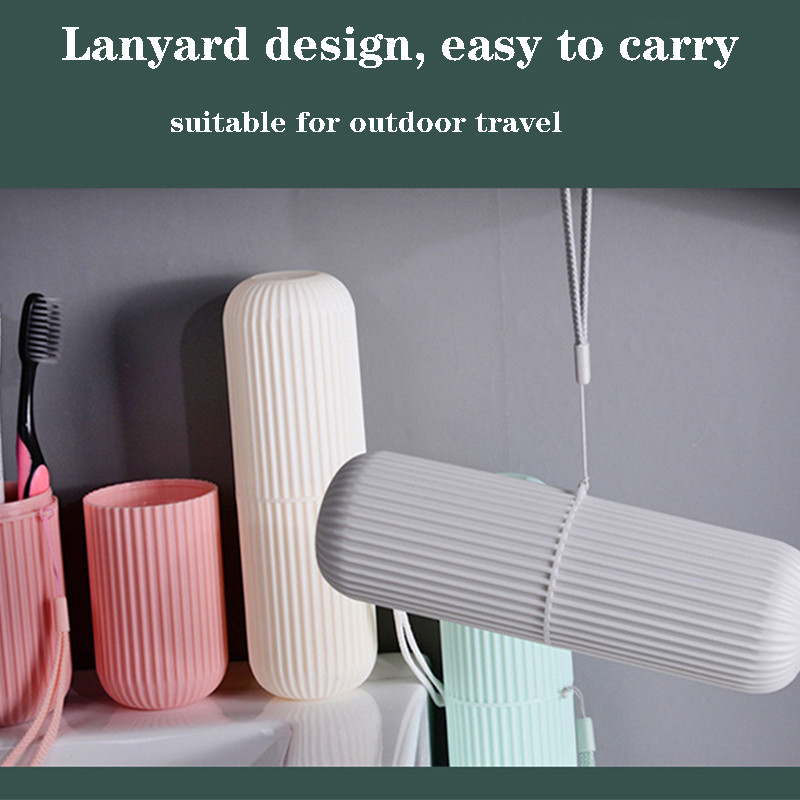 Nešiojamas kelioninis dantų šepetėlio puodelio ploviklio laikymo dėžutė lauke, stovyklavimas, žygiai pėsčiomis