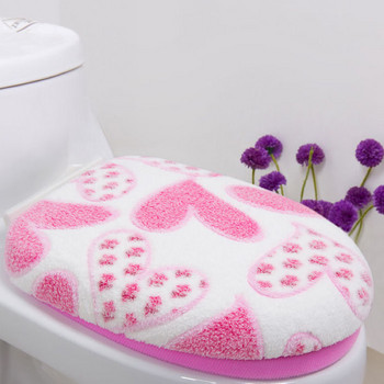 Σετ Two Pieces Cotton Linter Κάλυμμα καθίσματος τουαλέτας και σετ χαλιών μπάνιου διακοσμητικά καλύμματα καθίσματος τουαλέτας καπάκια Προσφορές