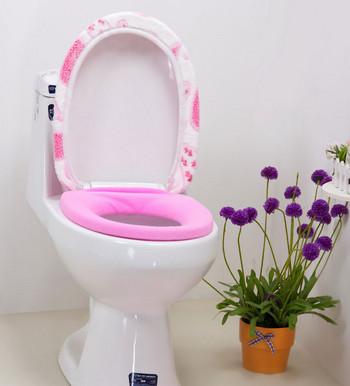 Σετ Two Pieces Cotton Linter Κάλυμμα καθίσματος τουαλέτας και σετ χαλιών μπάνιου διακοσμητικά καλύμματα καθίσματος τουαλέτας καπάκια Προσφορές