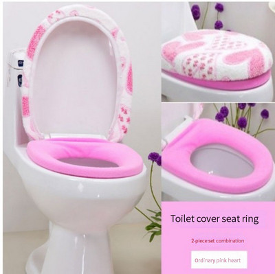 Kompleti od dva dijela pamučna linter navlaka za WC dasku i prostirka Set za kupaonicu ukrasne navlake za WC dasku poklopci Promocije