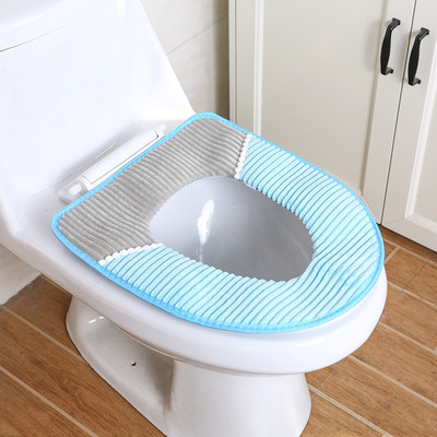 Zimske plišane navlake za WC sjedalo Univerzalna periva kupaonska galanterija Toplija Mekana stolica Podloga za kupaonicu Set toaletnih jastuka