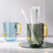 Čašica za ispiranje usta Prozirna čašica za pranje s ručkom Jednostavne kućne kupaonske čaše Tualetne Prinadležnosti Dropshipping