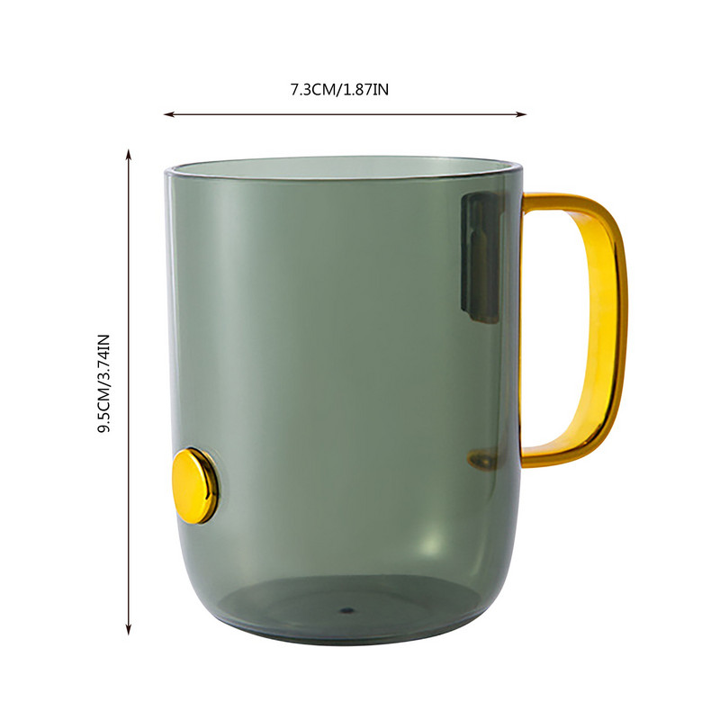 Čašica za ispiranje usta Prozirna čašica za pranje s ručkom Jednostavne kućne kupaonske čaše Tualetne Prinadležnosti Dropshipping