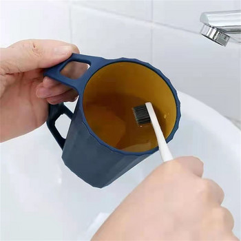 Двуцветна чаша за домашно миене на зъби Най-новите тоалетни принадлежности Чаши за съхранение на едро в скандинавски стил Аксесоари за баня Преносими